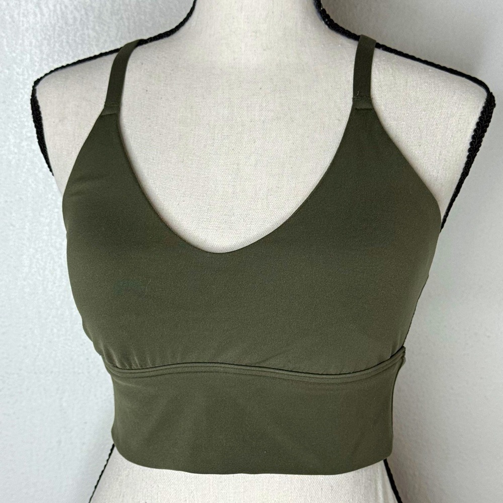 OFFLINE by Aerie Green Crossback Wireless Full Coverage Sports Bra Size M